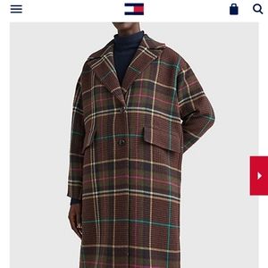 TOMMY HILFIGER PLAID COAT